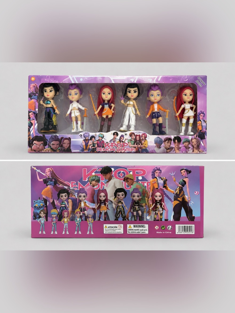 KPOP Demon Hunters Figure Set – 6 Piece Character Collection – New in Box